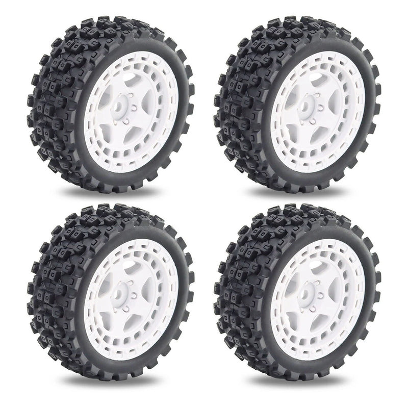 4PCS Upgraded Tires Wheel Rims for Arrma 1/18 2S Typhon Grom RC Cars Vehicles Models Spare Parts Accessories