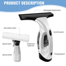 Tevorex Multifunctional Electric Cordless Window Cleaner Machine White Cordless Rechargeable Automatic Portable Glass Cleaner Tools