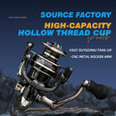 Spinning Fishing Reel AC4000-6000 Series Sea Rod Fishing Reel  5.2:1 High-Speed Gear Lightweight Reel Tackle Equipment Fishing Swivel Coil