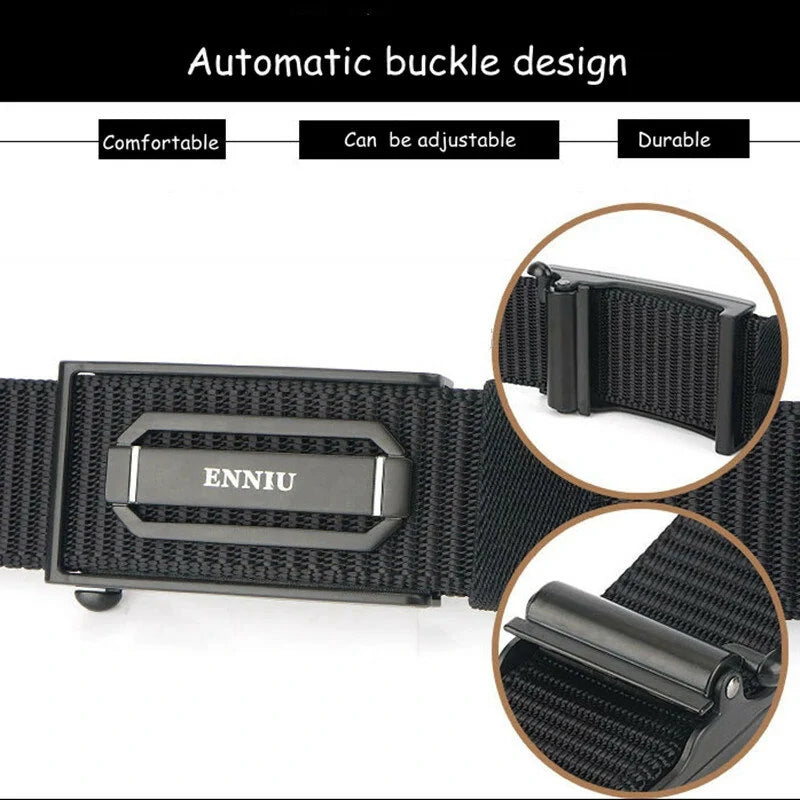 Hunting Tactical Belt Military Fishing Hiking Training Adjustable Automatic Buckle Casual Paintball Belts for Outdoors