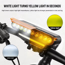 BENGGUO BG-1969 Wireless Remote Control Bicycle Headlight 120dB Horn 10 LED Waterproof Bike Light with Dust Cover
