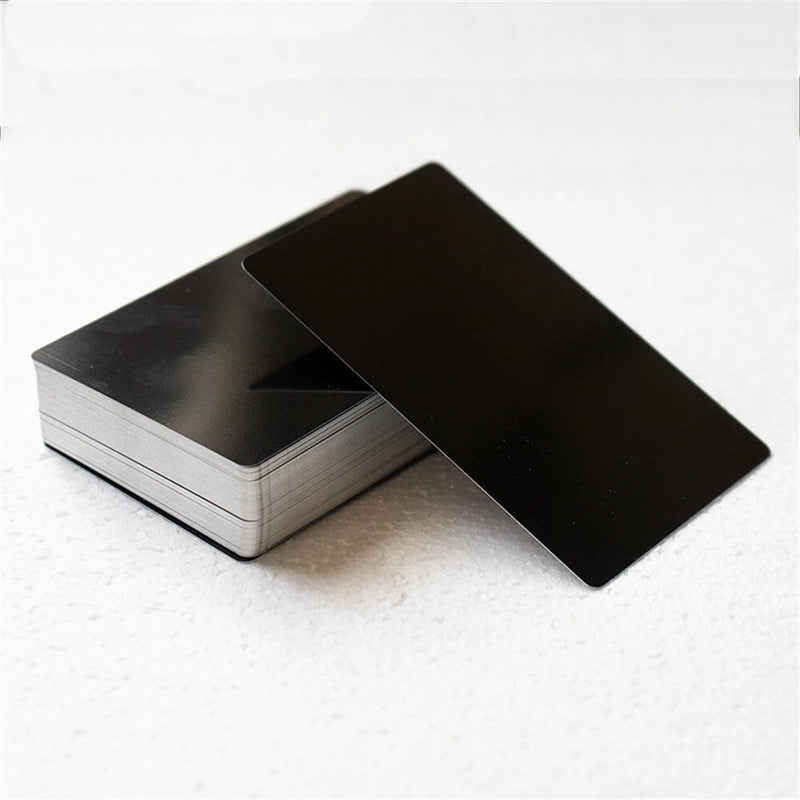 Laser Engraving Blank Aluminum Sheets 86x54x021mm Smooth Surface for Business Cards Gift Cards DIY Projects