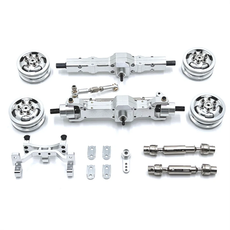 1/10 Car Spare Parts For WPL C74 Metal Upgrade Axle Steering Gear Seat Hub Transmission Shaft RC Car Parts