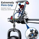 XANES Bicycle Handlebar Phone Holder Adjustable Shockproof Extremely Firm Grip Mobile Stand for MTB Motorcycle