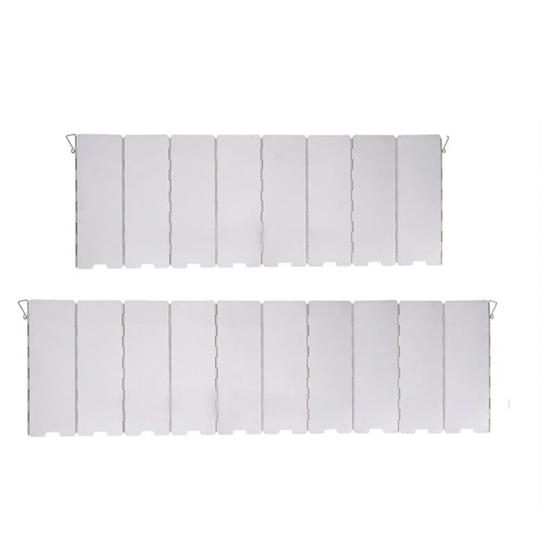 8/10 Plates Camping Gas Stove Folding Burner Wind Shield Aluminum Alloy Windproof Screen for Outdoor Camping Picnic Cooking