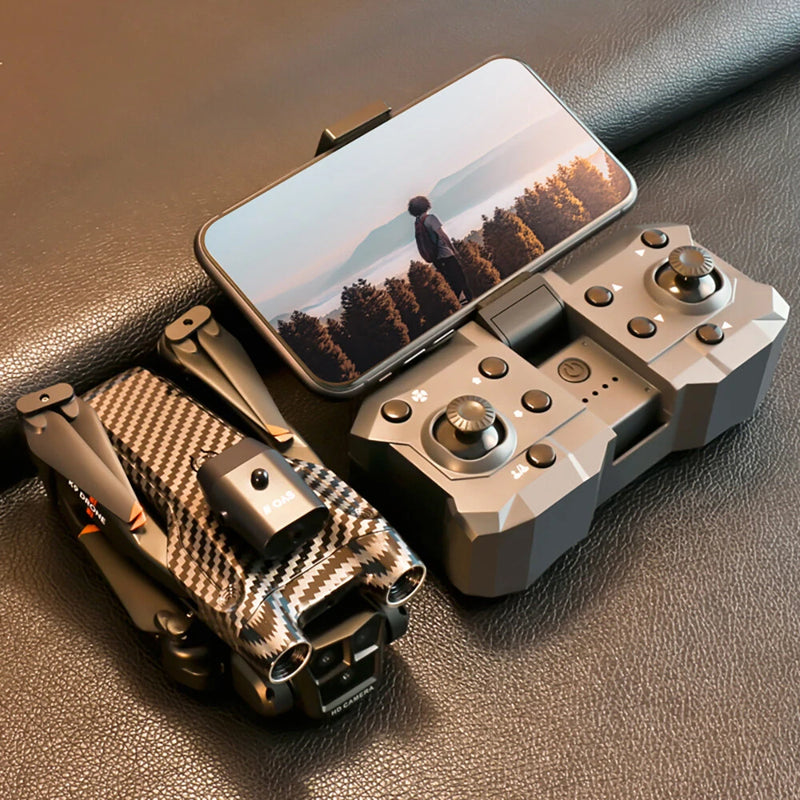 XKJ K9MAX Three Camera WiFi FPV with 4K 3 Lens Electric Adjustment 360 Obstacle Avoidance Optical Flow Positioning Foldable RC Drone Quadcopter RTF