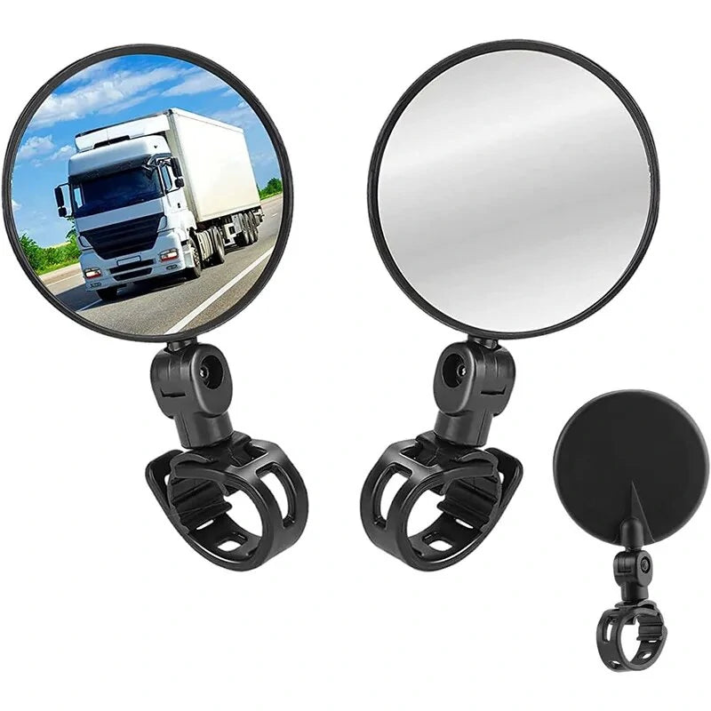 8cm Round Bicycle Rearview Mirror 360Rotatable Convex Motorcycle Rearview Mirror