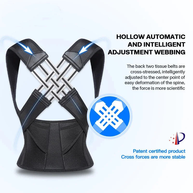Adjustable Spine Posture Corrector Protection Back Shoulder Posture Correction Band Humpback Back Pain Relief Corrector