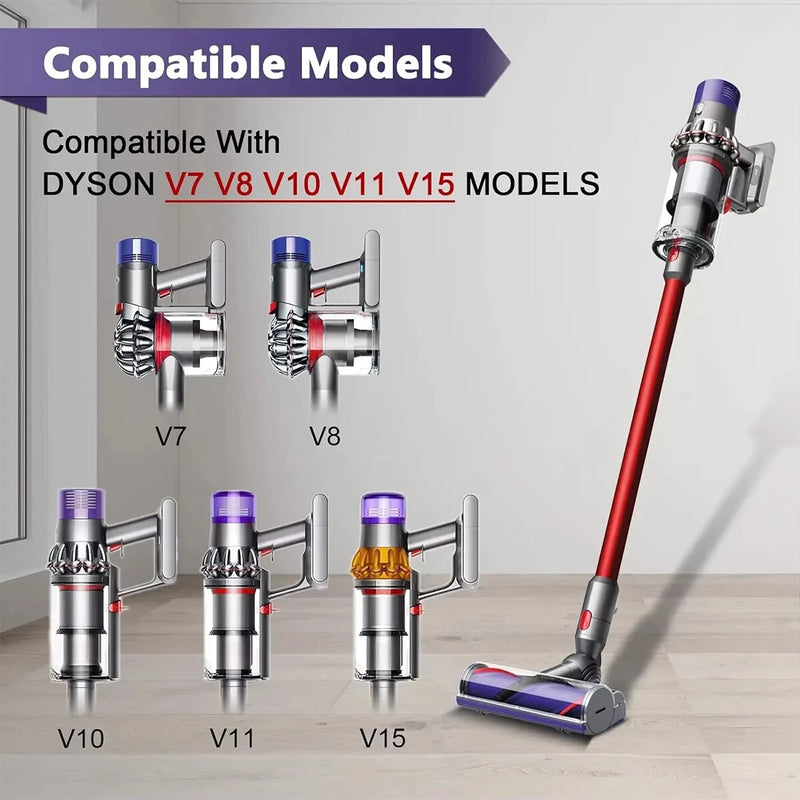 Direct Drive Cleaner Head forDyson V7 V8 V10 V11 V15 Vacuum Cleaner ABS Nylon Carbon Fiber Rotating Floor Brush