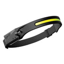 Bikight LX200 Wave Sensor 1200mAh 270 Wide Range 350LM 5 Lighting Modes LED Headlamp USB Rechargeable Head Torch COB Outdoor Cycling Adventure Fishing Flashlight Bike Headlamp