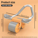KALOAD 2 Wheel Automatic Rebound Smart Counting Abdominal Elbow Support with Phone Holder Flat Plate Exercise Wheel Silence Abdominal Wheel for Home Gym