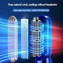 Powerful Desktop Tower Fan 5-Speed Adjustable Desktop Fan With Silent Operation 1200mah Rechargeable Battery Cool Indoors for Home Office