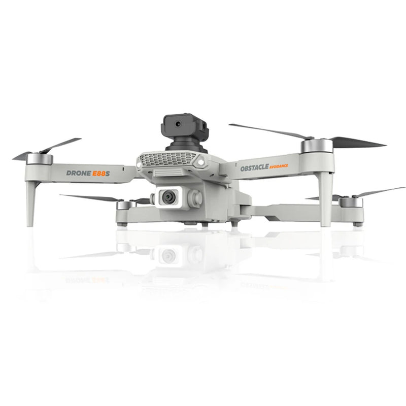 XKJ E88S Mini WiFi FPV with HD Dual Camera 360 Obstacle Avoidance Optical Flow Positioning Brushless Foldable RC Drone Quadcopter RTF