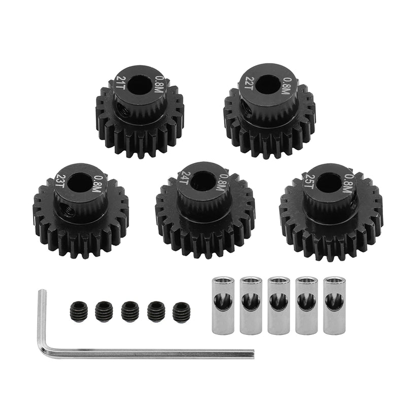Short Truck Climbing Model RC Car Hardened Steel Gear 0.8 Module 5MM Inner Diameter Motor Gear Set Parts