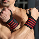 1 Pair Sport Wristband Adjustable Wrist Support Brace Straps Extra Strength Weight Lifting Wrist Wraps Bandage Fitness Gym Training for Preventing Injury