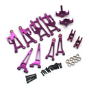 Upgrated Metal Spare Parts Front and Rear Awing Arm Steering Cup Rear Wheel Seat Set for 1/14 MJX 14209 14210 RC Car Vehicle Models