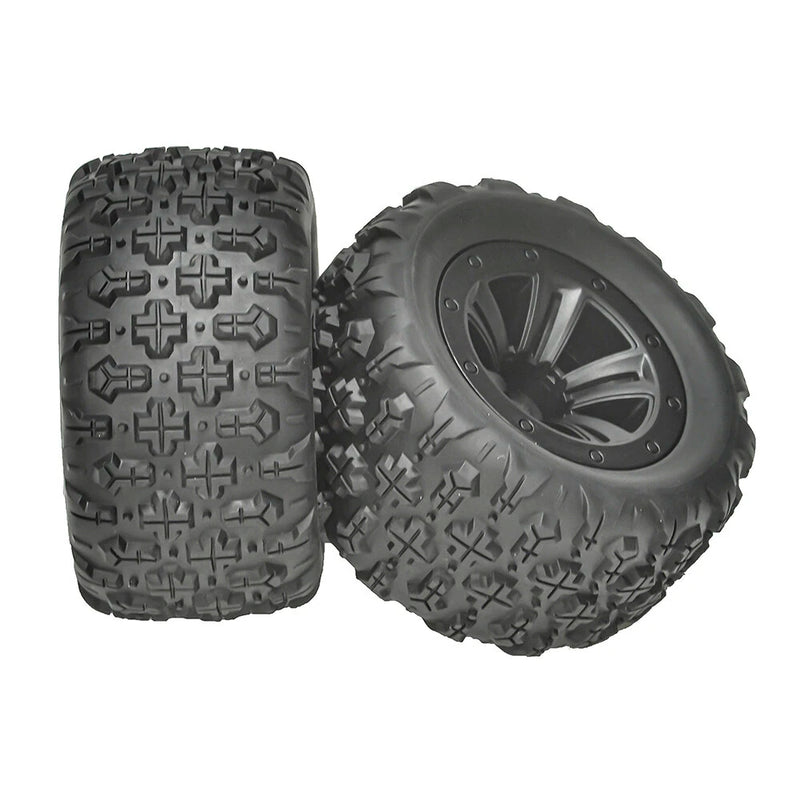 4PCS 12mm Hex RC Car Wheel Tires for MJX 1/14 14209 14210 1/16 16207 16208 16209 16210 M162 M163 H16E SCY 1/16 RC Car Parts