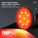 LEADBIKE LD93-LS Smart Brake Sensor Laser Bike Taillight 180 Large Floodlight 500mAh Battery 5 Light Modes Type-C Rechargeable IPX5 Waterproof Wear-resistant Bicycle Rear Light for Night Cycling
