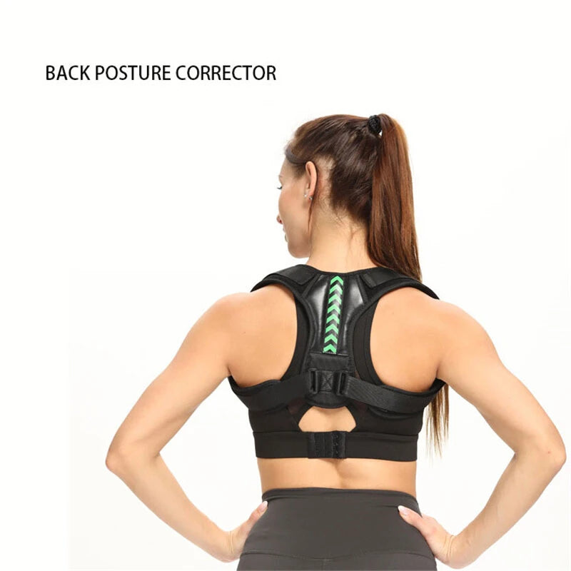 KALOAD Adjustable Back Shoulder Posture Corrector Belt Clavicle Spine Support for Home Office Sport Upper Back Neck Brace