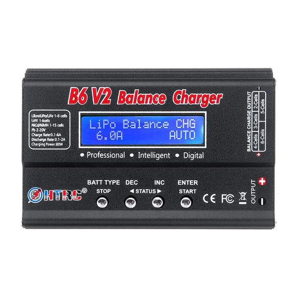 HTRC B6 V2 80W 6A DC 1-6S Battery Balance Charger Discharger for LiPo Battery LiHV Battery
