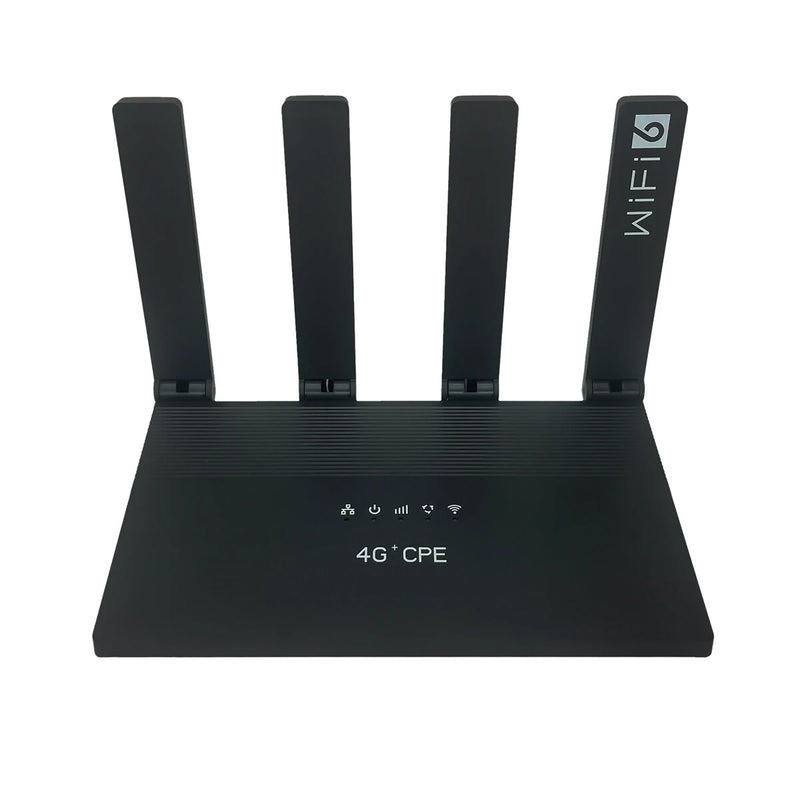 WR800 4G LTE WiFi 6 Router 4 Gigabit Ports SIM Card Slot Mesh Networking External Antennas 600Mbps High-Speed Internet for Home Office Plug and Play