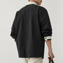 INCERUN Mens Color Block Striped Long Sleeve Shirt Loose Fit Lapel Top Casual Male Clothing S-5XL