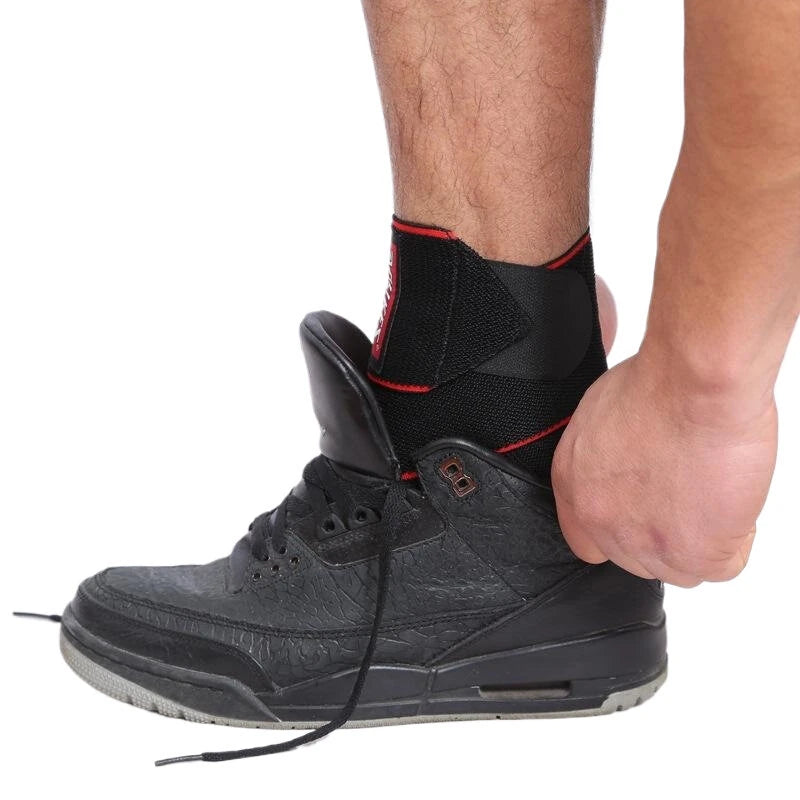 AOLIKES 1PCS Ankle Support Adjustable Ankle Brace Breathable Nylon Material Super Elastic and Comfortable Suitable for Sports