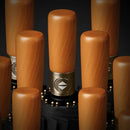 16-Bone Double Fully Automatic Rain Umbrella Keel Wooden Handle Sun Protection Umbrellas Large Folding Business Umbrella For Sunny Rainy Days