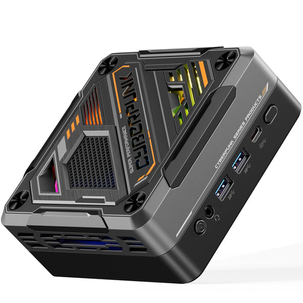 AOOSTAR MN88 AMD Ryzen 7 8845HS Mini PC 8 Core 16-thread 16GB/32GB RAM 512GB/1TB SSD WIFI6 BT5.2 Windows 11 Pro 4K Triple Display RGB Light Effect Mini Computer Desktop PC