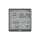 DUKA LCD Wireless Smart Home WIFI Temperature and Humidity Weather Sensor Rechargeable Indoor Clock Hygrometer Mini Digital Thermometer