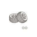 MJX 14209 14210 RC Car Tires Pair Spart Parts 14300D1 14300D2 14300E1 14300E2