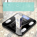 KALOAD USB+Solar Powered Body Fat Scale BMI Scales Smart Wireless Digital Bathroom Weight Scale Body Composition Analyzer
