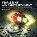 BIKIGHT Wireless Remote Control Left Right Turn Signals Bicycle Taillight Intelligent Brake Sensing Safety Warning Cycling Light Type-C Charging Bike Rear Lights for MTB Night Riding