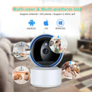 2MP Smart Tuya Security Camera Wireless PTZ IP Cam IR Night Vision Motion Detection Two-way Intercom Phone Remote Monitoring Alarm Push Home Indoors Surveillance Camera