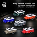 TRASPED HG4-221/222 RTR 1/64 2.4G Mini RC Car Alloy Shell Hummer Off-Road Climbing Truck Support App Remote Controlled LED Light Simulated Vehicle Three Speed Cruise Control Desktop Toys Model Collection Gift For Boys