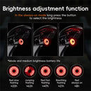 ROCKBROS Q0 Qzero Bicycle Taillight Smart Auto High Brightness Brake Sensing Waterproof LED USB Charging Bike Rear Light for Mountain Road Night Ride