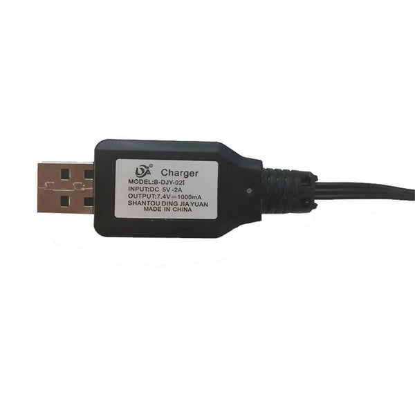 HS 7.4V 2S Li-ion Battery Charger USB Charging Cable for 18301 18302 18311 18312 1/18 RC Car Parts
