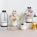 Nordic Vase Hanging Basket Wrought Iron Flower Pot Hanging Iron Frame Flower Stand Hydroponic Flower Pot Modern Wall Decoration Decoration