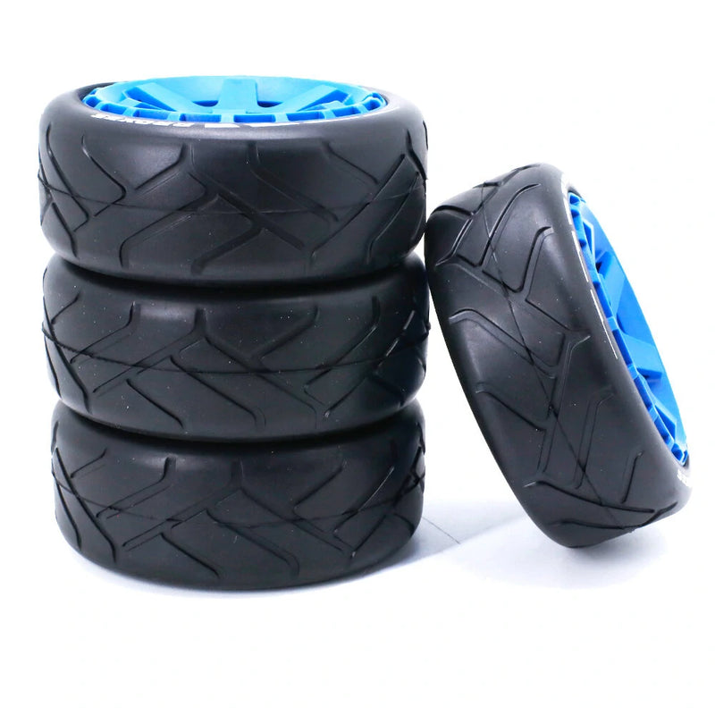 4PCS 1/8 Rally Drift On-Road Tires Wheels 17mm Hex for ARRMA INFRACTION LIMITLESS FELONY F1 ZD RC Car Vehicles Model Parts