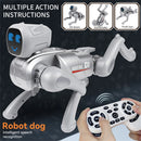 2.4GHz Remote Control Mechanical AI Intelligent Robot Dog Programming Interactive Toy Voice App Bluetooth Control for Children Gift