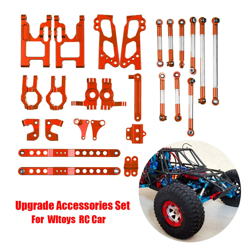 Feiyue FY03 06 WLtoys 12427 12428 Desert Vendor Kit Full Upgrade Accessories 1/12 Rc Car Parts Red