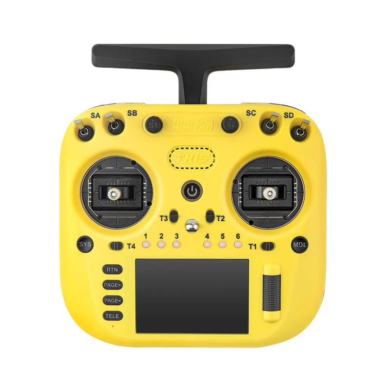 Radiomaster TX15 Built-in 2.4GHz/900MHz ELRS 16CH Radio Controller with V5.0 Hall Gimbals 3.5-Inch High-Visibility Color Touchscreen for FPV Racer Drones