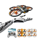 A21 PRO Mechanical Armor Style WiFi FPV with Dual Camera 180 Electrically Adjustable Optical Flow Hover Brushless Circle Fully Enclosed Protection Kids Gifts 2.4G 4CH 6-Axis Remote Control RC Toys Drone Quadcopter RTF