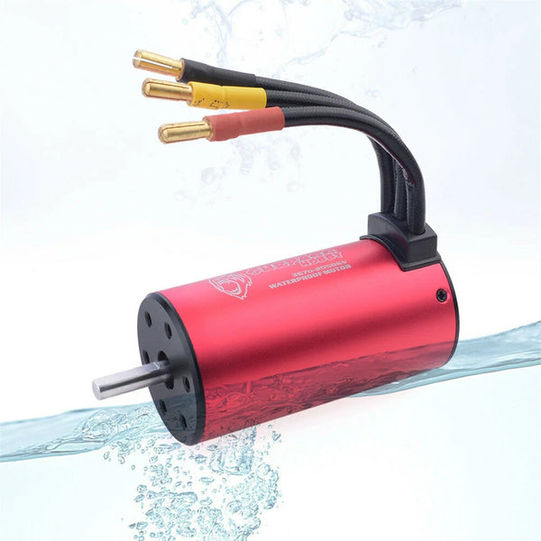 Surpass Hobby 3670 Brushless Waterproof RC Car Motor 1700kv 2050kv 2650kv 2850kv Vehicle Models Parts