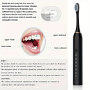 Ultrasonic Electric Toothbrush USB Charging Toothbrush for Adults Children Soft Bristles Portable Waterproof Brush Kit with 4 Brush Heads