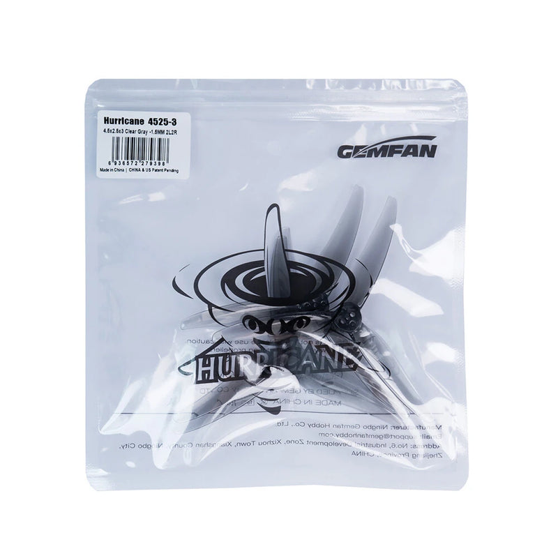 2 Pairs / 6 Pairs Gemfan 4525-3 4525 4.5 Inch 3-blades PC Propeller 1.5mm 3 Holes for Long Range RC Drone FPV Racing