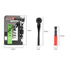 ROCKBROS 12-in-1 Portable Mini Bicycle Repair Tools Kit Multifunction Aluminum Alloy Bike Ratchet Wrench Screwdriver Maintenance Set for Road MTB