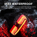 ROCKBROS REX01 Smart Brake Sensing Bike Taillight 500mAh Battery  5 Light Modes USB-C Rechargeable IPX6 Waterproof Bicycle Rear Light with Wireless Remote for Cycling