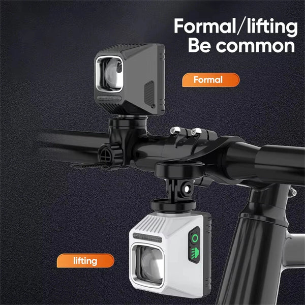 BIKIGHT Portable Hanging Bicycle Headlight Adjustable High Low Beam Anti-glare Waterproof Type-C Charging Bike Front Light for Outdoor Night Riding Safety