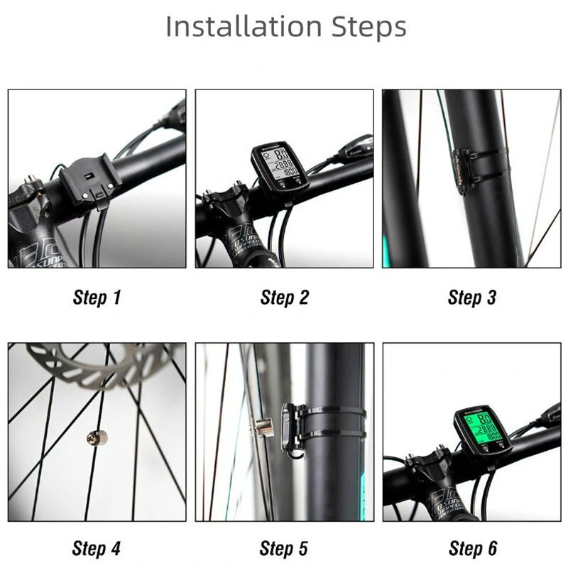 Cansses  CNC Bicycle Speedometer Wired Touchscreen Waterproof 80g Lightweight  Bike Computer Backlit for Day/Night Cycling
